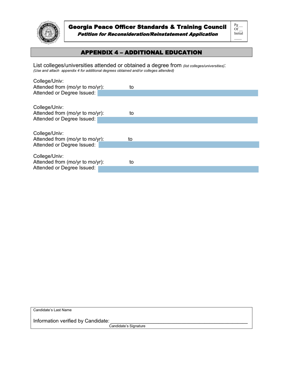Petition for Reconsideration / Reinstatement Application - Georgia (United States), Page 17