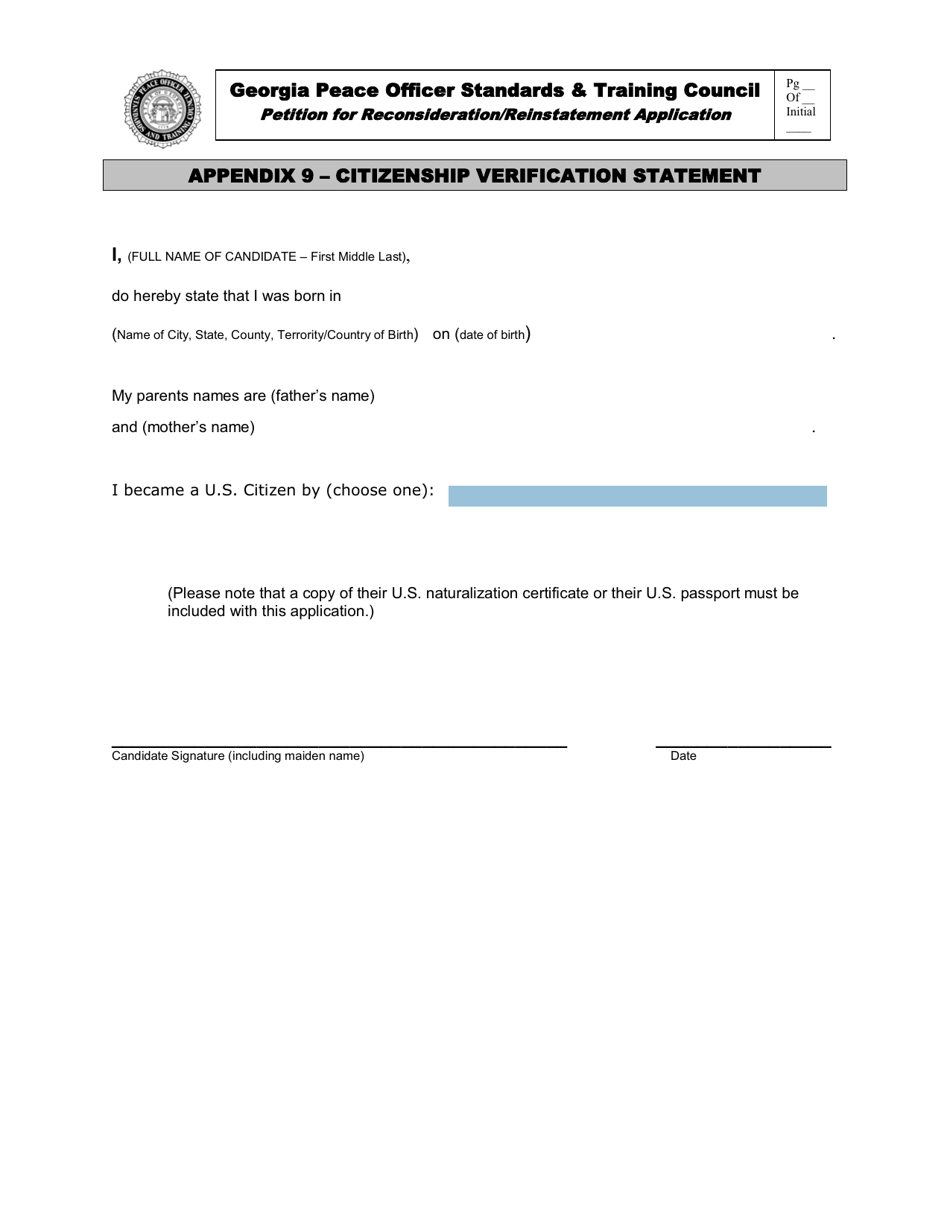 Petition for Reconsideration / Reinstatement Application - Georgia (United States), Page 20