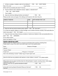 Confidential Guardianship Termination Questionnaire - County of Alameda, California, Page 11