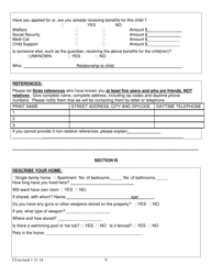 Confidential Guardianship Termination Questionnaire - County of Alameda, California, Page 9