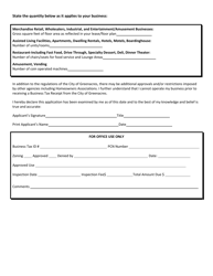 Commercial Business Tax Receipt Application - City of Greenacres, Florida, Page 2