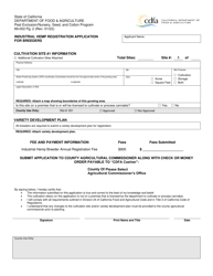 Form 69-002 Industrial Hemp Registration Application for Breeders - California, Page 2