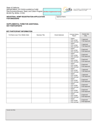 Form 69-002 Industrial Hemp Registration Application for Breeders - California, Page 3