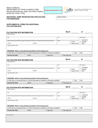 Form 69-002 Industrial Hemp Registration Application for Breeders - California, Page 4