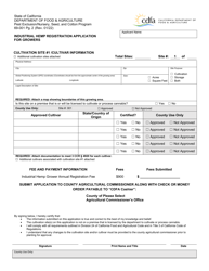 Form 69-001 Industrial Hemp Registration Application for Growers - California, Page 2