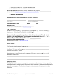Application for Short Term Rental (Str) Permit - City of San Antonio, Texas, Page 3