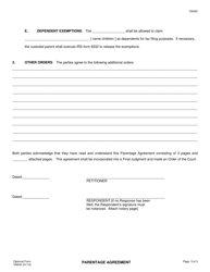 Form VN240 Parentage Agreement - County of Ventura, California, Page 3