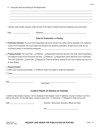 Form VN156 Request and Order for Publication or Posting - County of Ventura, California, Page 2