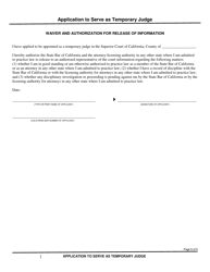 Application to Serve as Temporary Judge - County of Ventura, California, Page 6