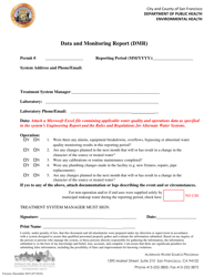 Document preview: Data and Monitoring Report (Dmr) - City and County of San Francisco, California