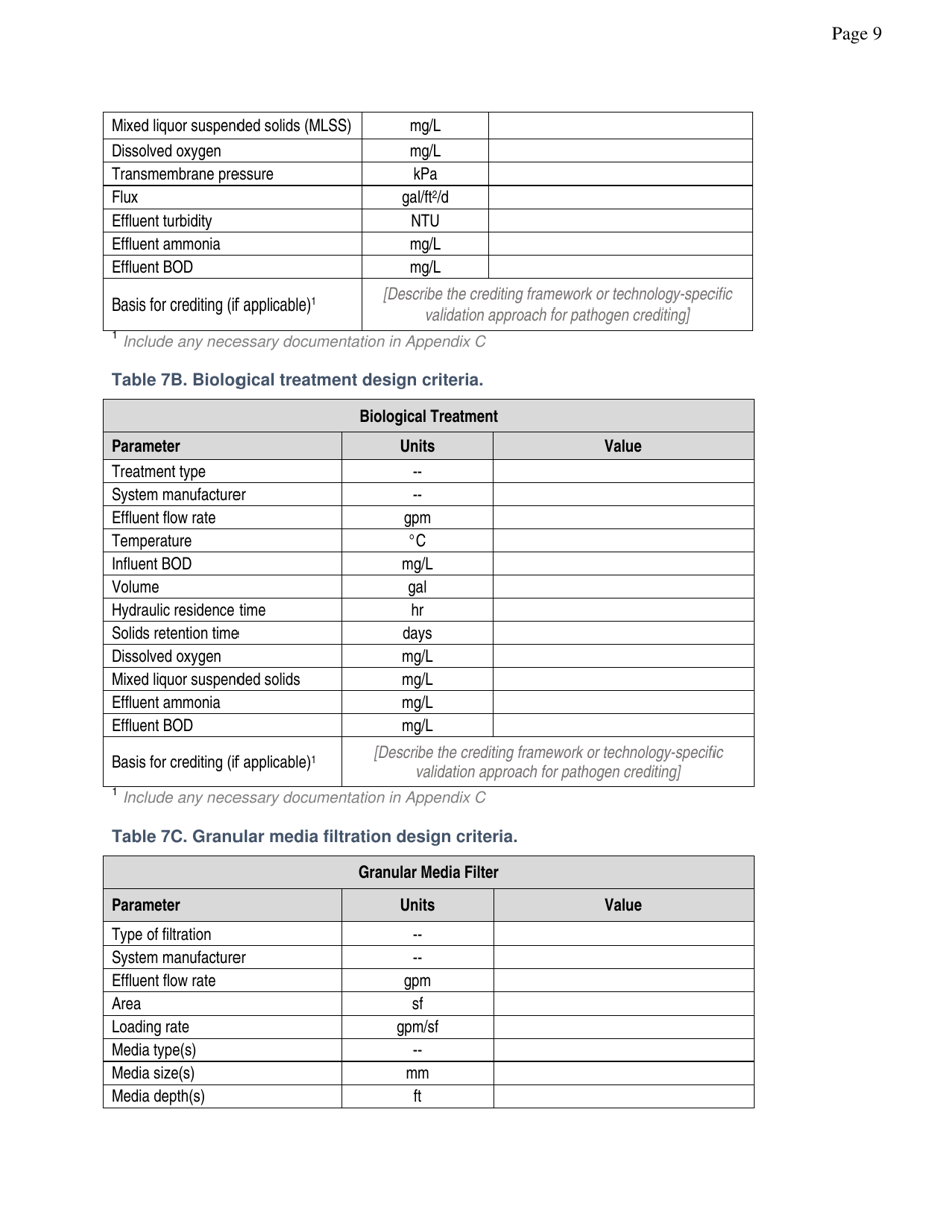 Non-potable Engineering Report Template - City and County of San Francisco, California, Page 11