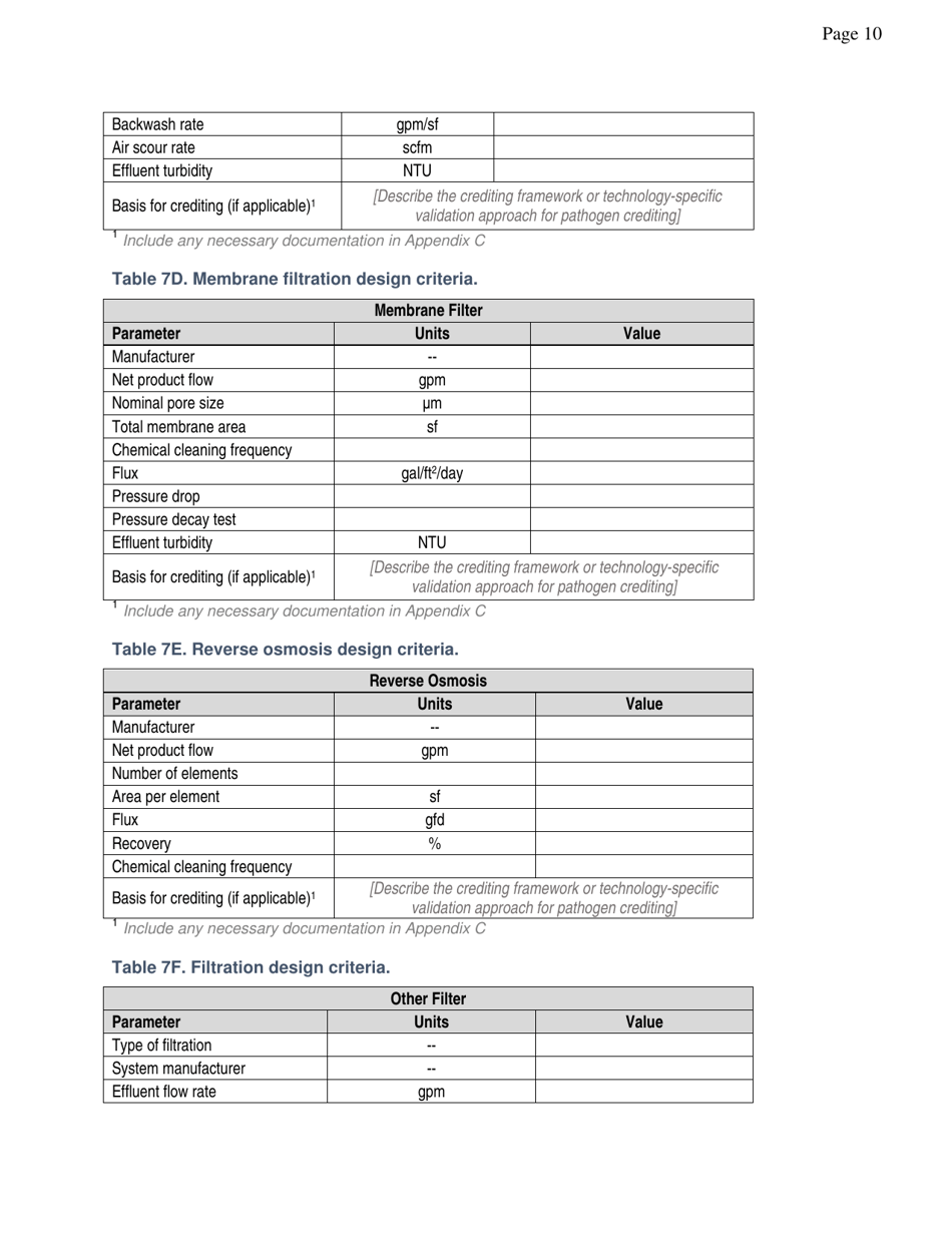 Non-potable Engineering Report Template - City and County of San Francisco, California, Page 12