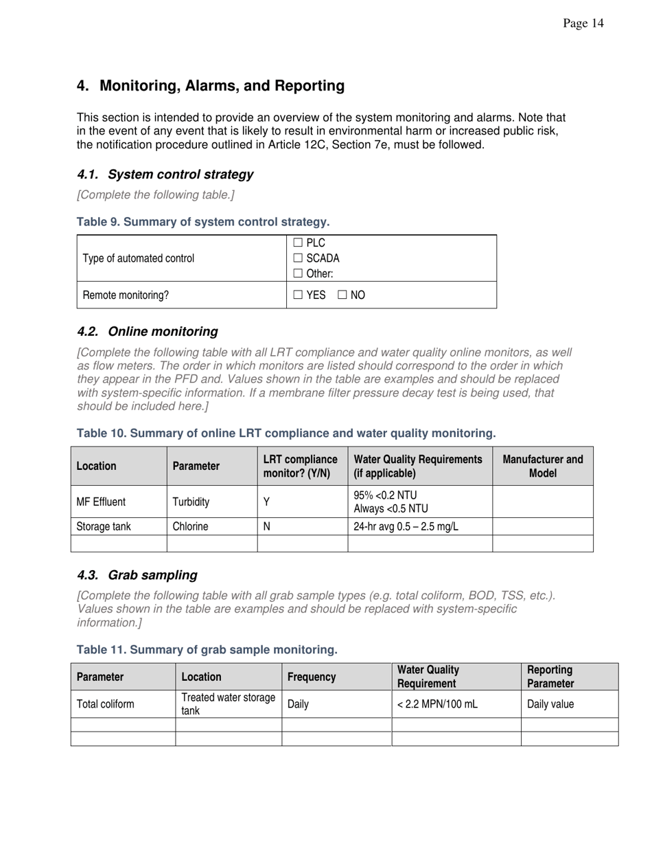 Non-potable Engineering Report Template - City and County of San Francisco, California, Page 16
