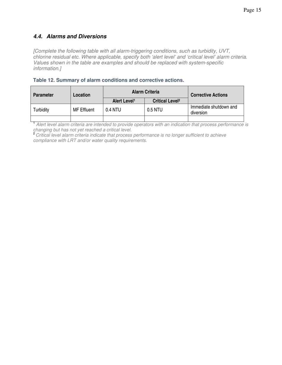 Non-potable Engineering Report Template - City and County of San Francisco, California, Page 17