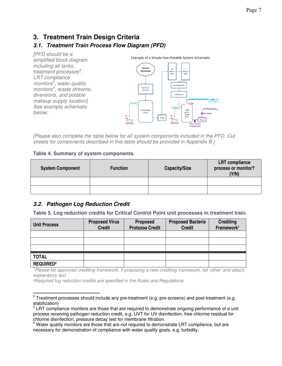 Non-potable Engineering Report Template - City and County of San Francisco, California, Page 9