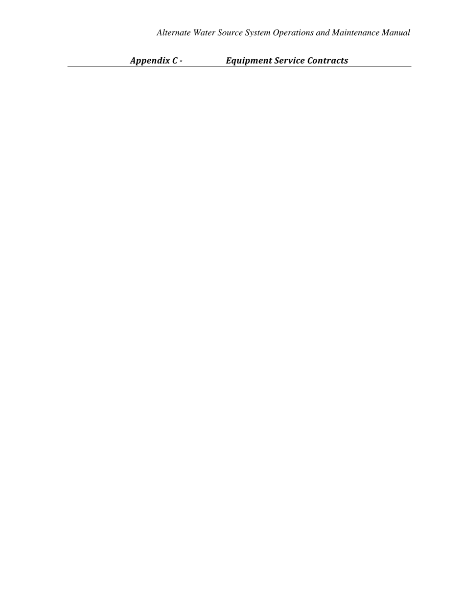 Alternate Water Source System Operations and Maintenance Manual - City and County of San Francisco, California, Page 12