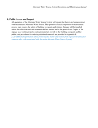 Alternate Water Source System Operations and Maintenance Manual - City and County of San Francisco, California, Page 9