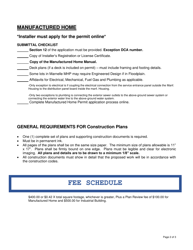 Manufactred/Mobile Home Submittal Guide - Fayette County, Georgia (United States), Page 2