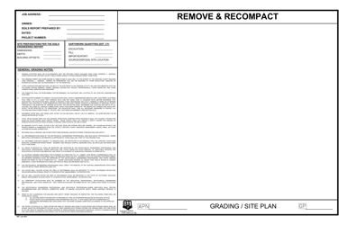 &quot;Remove &amp; Recompact Grading Permit Cover Sheet&quot; - County of Ventura, California