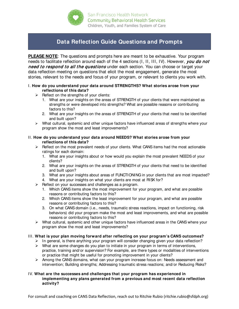 Cans Data Reflection Form - City and County of San Francisco, California, Page 5