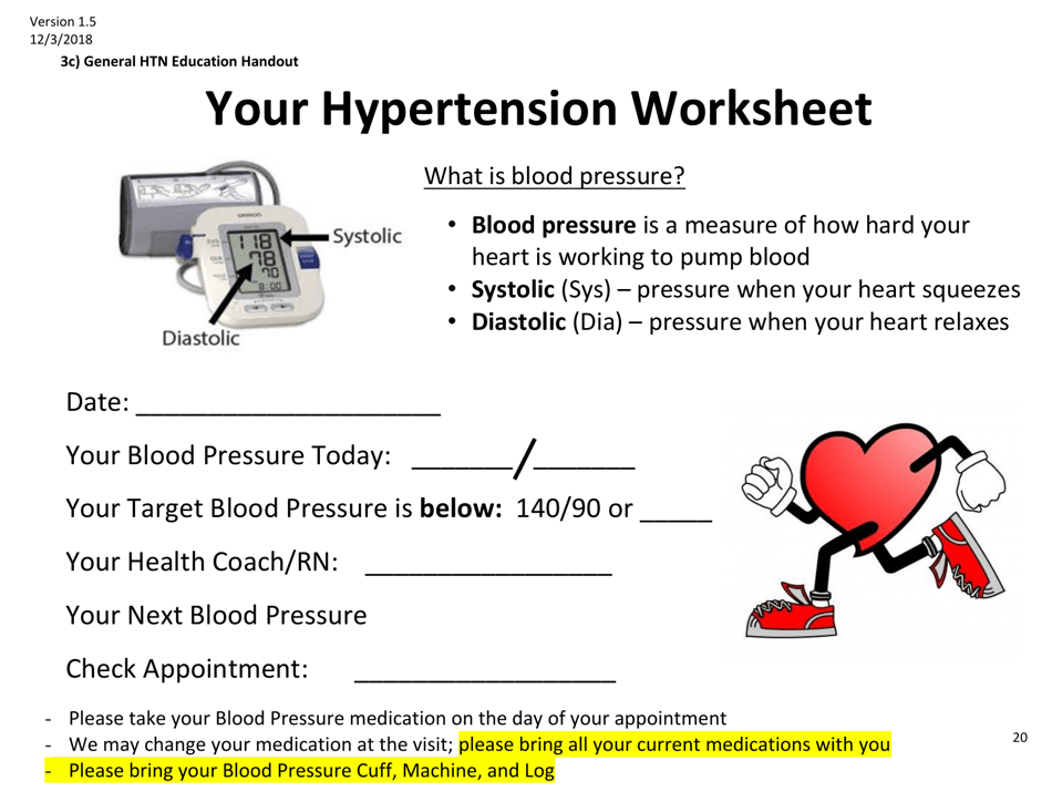 Patient Flyer - Bhs Adult Blood Pressure - City and County of San Francisco, California, Page 3