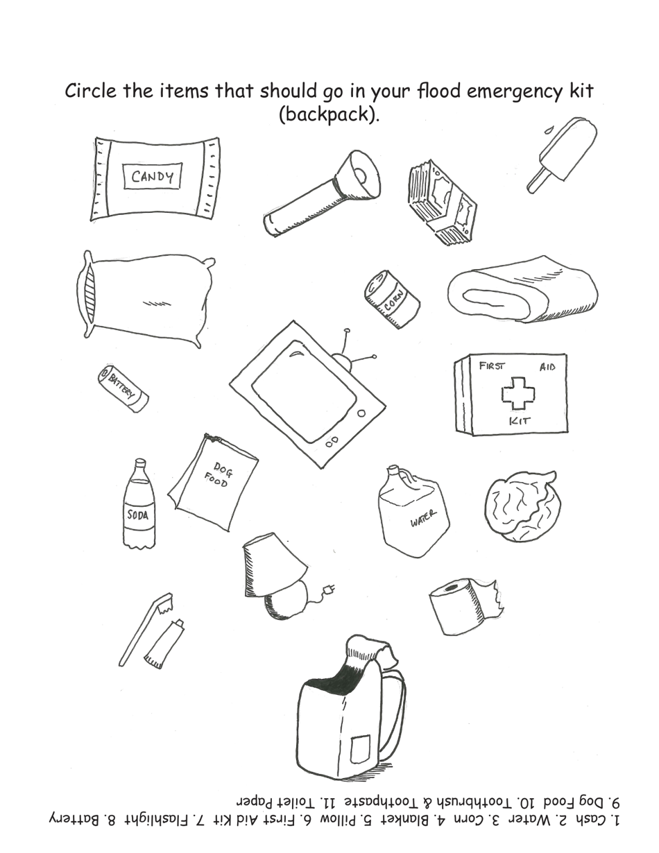 Flood Preparedness Activity Book, Page 9