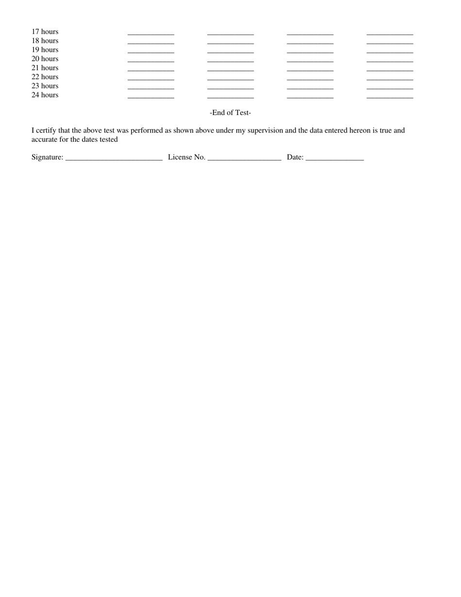 Pump  Recovery Test for Water Wells - County of Ventura, California, Page 4