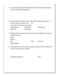 Title VI Complaint Form - County of Ventura, California, Page 2