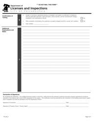 Form TP_016_F Test Certificate for Alternative Extinguishing Systems - City of Philadelphia, Pennsylvania, Page 3