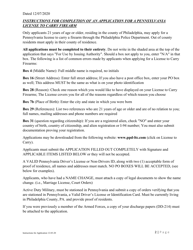 Form SP4-127 Application for a Pennsylvania License to Carry Firearms - City of Philadelphia, Pennsylvania, Page 2