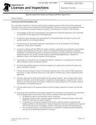 Form SI_003_F Special Inspections Duties and Responsibilities Agreement - City of Philadelphia, Pennsylvania, Page 3