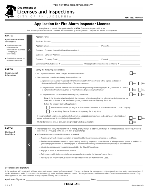 Form AB (L_014_F)  Printable Pdf