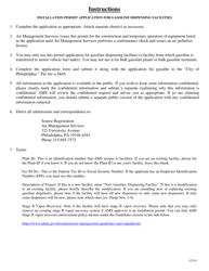 Installation Permit Application for Gasoline Dispensing Facilities - City of Philadelphia, Pennsylvania, Page 2