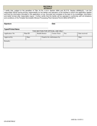 Application for General Plan Approval and General Operating Permit for Portable Nonmetallic Processing Plants - City of Philadelphia, Pennsylvania, Page 4