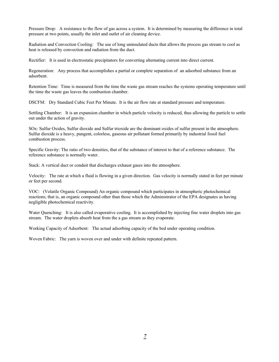 Instructions for Application for Plan Approval to Construct, Modify or Reactivate an Air Contamination Source and / or Air Cleaning Device - City of Philadelphia, Pennsylvania, Page 8