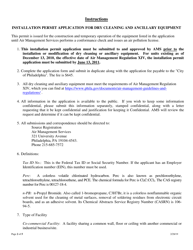 Installation Permit Application for Dry Cleaning and Ancillary Equipment - City of Philadelphia, Pennsylvania, Page 2