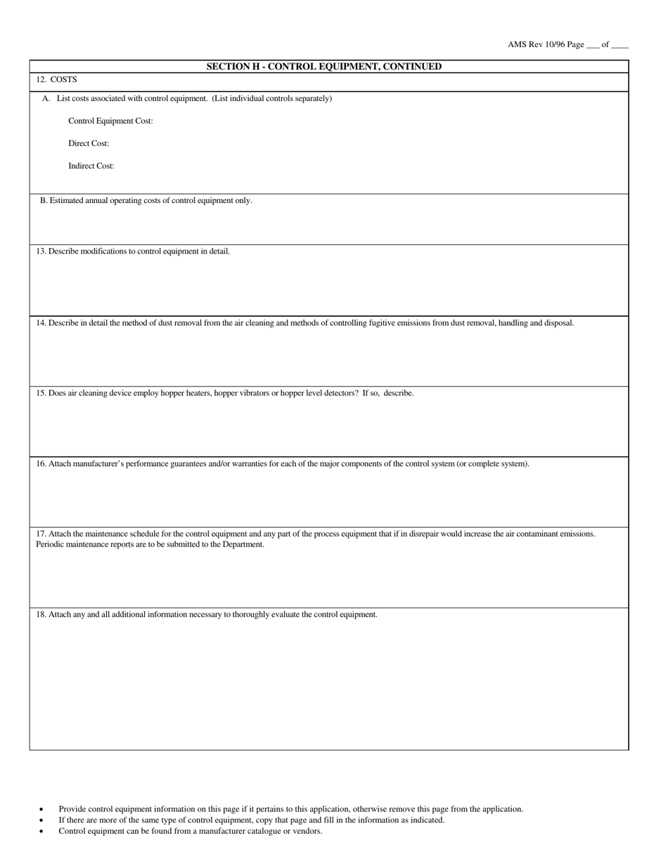 Application for Plan Approval to Construct, Modify or Reactivate an Air Contamination Source and / or Air Cleaning Device - City of Philadelphia, Pennsylvania, Page 24