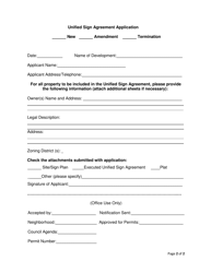 Unified Sign Agreement Application - City of Fort Worth, Texas, Page 2