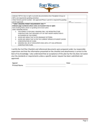 Form CFW-9 Appendix A Grading Permit Application - City of Fort Worth, Texas, Page 3