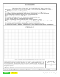 Application for Flame Effect Approval - City of Philadelphia, Pennsylvania, Page 2