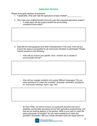 Community Agriculture Project Application - City of Philadelphia, Pennsylvania, Page 8