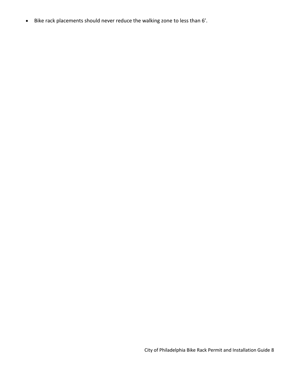 Bicycle Rack Review Application - City of Philadelphia, Pennsylvania, Page 10