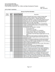 Plan Review Checklist No. 2 (Minor and Major Development Projects) - City of Philadelphia, Pennsylvania, Page 4
