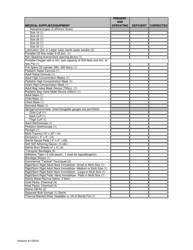 Bls Squad Inspection Checklist - City of Philadelphia, Pennsylvania, Page 2