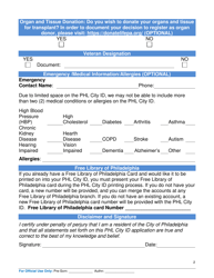 Application for Phl City Id - City of Philadelphia, Pennsylvania, Page 2