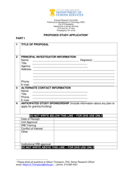 Document preview: External Research Committee Study Application - City of Philadelphia, Pennsylvania