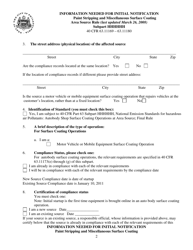 Autobody Shop Initial Notification Form (For Subpart 6h) - City of Philadelphia, Pennsylvania, Page 2