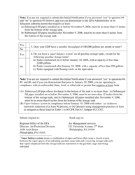 Initial Notification Form - National Emission Standards for Hazardous Air Pollutants: Area Source Gasoline Dispensing Facilities - City of Philadelphia, Pennsylvania, Page 4