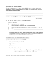 Initial Notification Report Neshap: Areas Source Standards for Aluminum, Copper, and Other Nonferrous Foundries - City of Philadelphia, Pennsylvania, Page 5