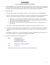 Stack Test Protocol/Report Cover Sheet - City of Philadelphia, Pennsylvania, Page 2